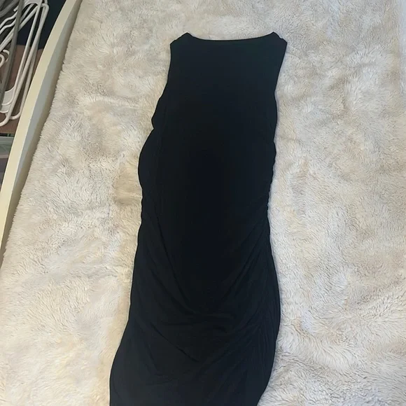 Black ripped dress